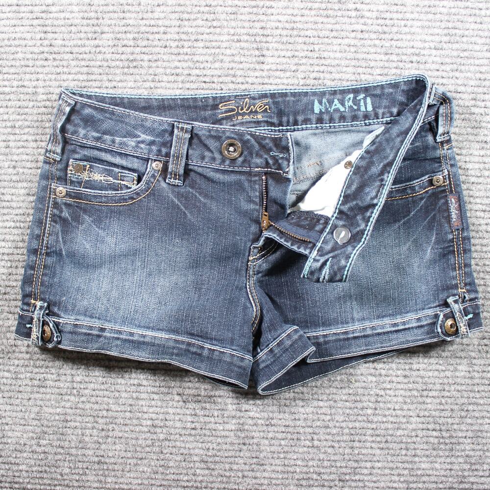 Silver Jeans Women's Blue Denim Shorts - Picture 2 of 9